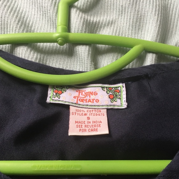 Navy Embroidered Tunic - Picture 4 of 4